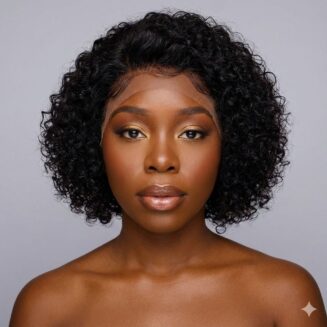 Pixie Cut Wig Colored Lace Wig Spring curl
