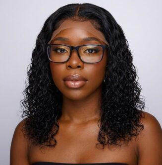 No Glue Deep Wave Lace Frontal Wigs For Women